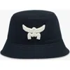 Mcm Essential Logo Bucket Hat In Darknavy