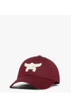 Mcm Essential Logo Cap In Burgundy