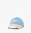 Mcm Essential Logo Cap In Cotton Twill In Della Robbia Blue