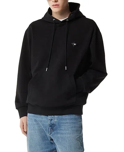 Mcm Essential Logo Patch Ponte Hoodie In Black