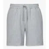 Mcm Essential Logo Ponte Shorts In Gray