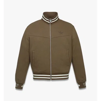 Mcm Essential Logo Ponte Track Jacket In Green