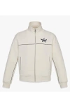Mcm Essential Logo Ponte Track Jacket In White