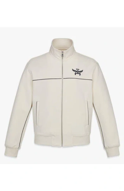 Mcm Essential Logo Ponte Track Jacket In Neutral