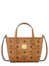 Mcm Toni Visetos Leather Shopper Shoulder Bag In Brown