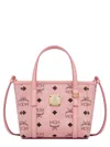 Mcm Mini Toni Visetos Coated Canvas Top Handle Shopper Bag In Pink