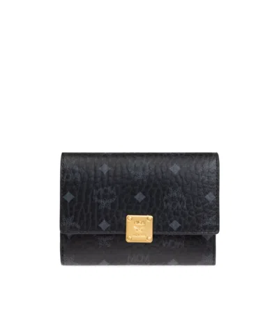 Mcm Flip Wallet In Nude