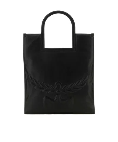 Mcm Folding Todd Bag In Black