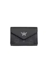 Mcm Folding Wallet In Black