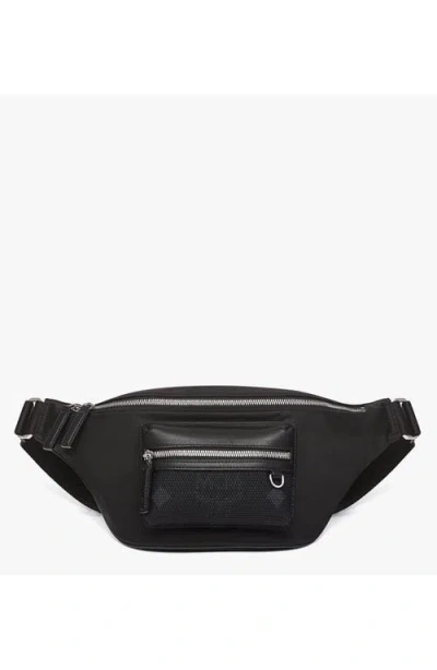 Mcm Mini Fursten Belt Bag In Black
