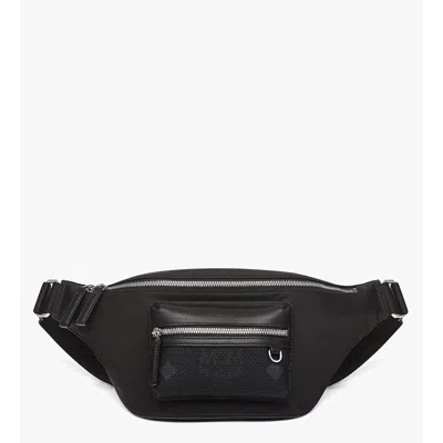 Mcm Fursten Belt Bag In Econyl In Black