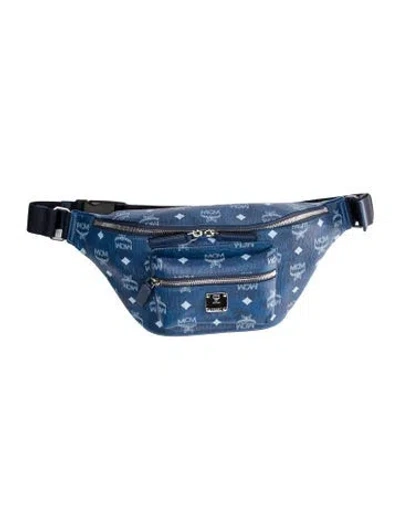 Pre-owned Mcm Fursten In Blue