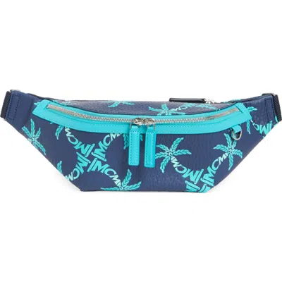 Mcm Fursten Logo Beach Belt Bag In Purple