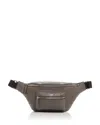 Mcm Fursten Medium Maxi Monogram Embossed Leather Belt Bag In Morel Grey