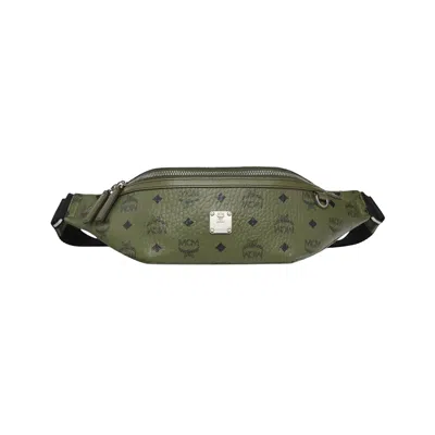 Pre-owned Mcm Fursten Vi Belt Medium Bag 'khaki Moss' | Green | Men's Size Onesize
