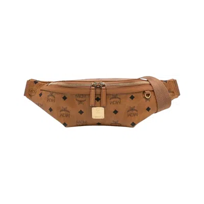 Pre-owned Mcm Fursten Vi Belt Small Bag 'cognac' | Tan | Men's Size Onesize