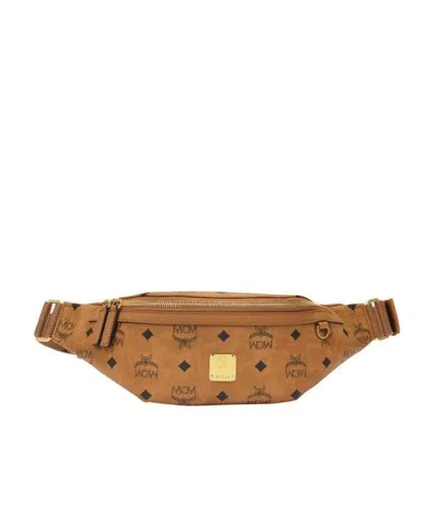 Mcm Fursten Visetos-print Belt Bag In Brown