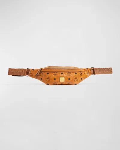 Mcm Fursten Visetos Small Belt Bag In Brown