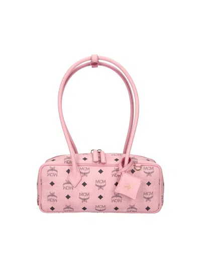 Mcm Gata Shoulder Bag In Pink