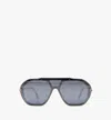 Mcm Geometric Shield Sunglasses In Blue
