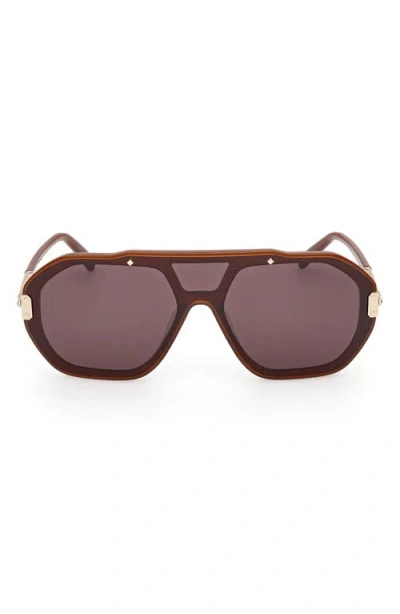 Mcm Geometric Sunglasses In Brown