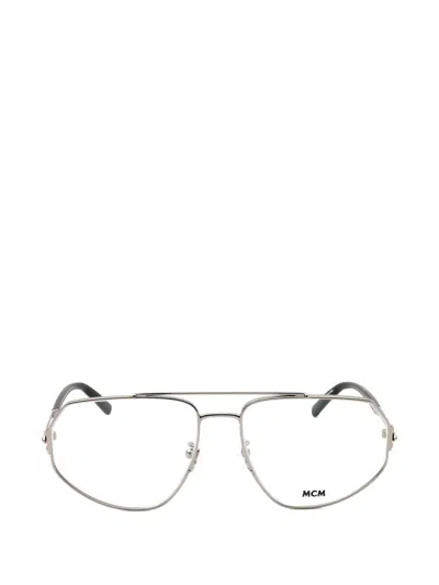 Mcm Geometric-frame Glasses In Gold