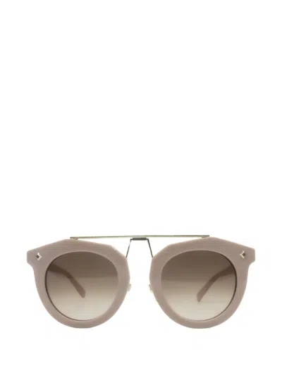 Mcm Geometric-frame Sunglasses In Brown