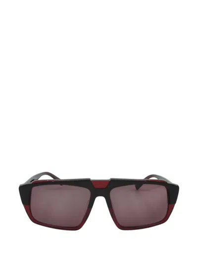 Mcm Geometric-frame Sunglasses In Brown