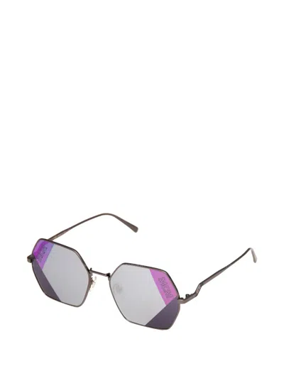 Mcm Geometric-frame Sunglasses In Gray