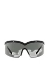 Mcm Geometric-stud Shield Sunglasses In Black