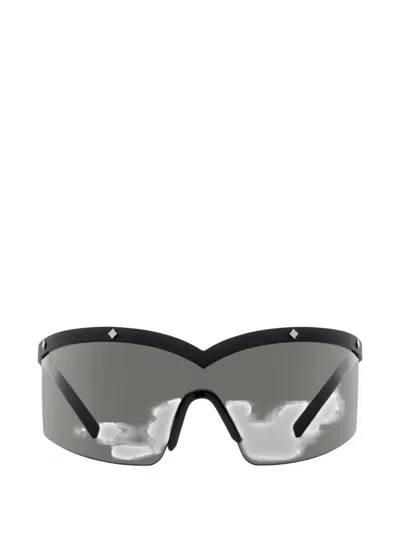 Mcm Geometric-stud Shield Sunglasses In Black