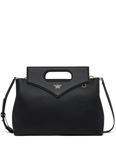 Mcm Gesteppte Handtasche In Schwarz