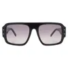 Mcm Gradient Smoke Navigator Unisex Sunglasses Mw0022 01b 55 In Black