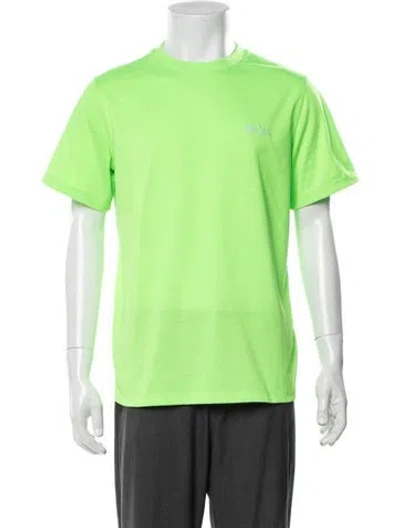 Pre-owned Mcm Graphic Print Crew Neck T-shirt In Green