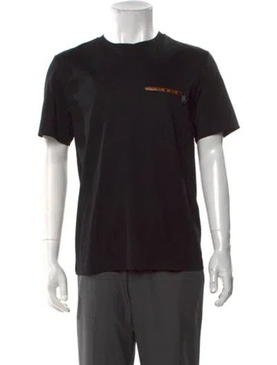 Pre-owned Mcm Graphic Print Crew Neck T-shirt W/ Tags In Black