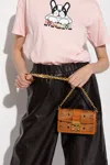 Mcm Gretl Visetos Monogram Mini Crossbody Bag In Brown