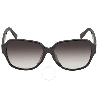 Mcm Grey Gradient Rectangular Ladies Sunglasses 616sa 001 58 In Black / Grey