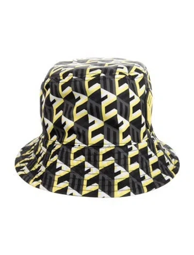 Pre-owned Mcm Grey Patterned Bucket Hat