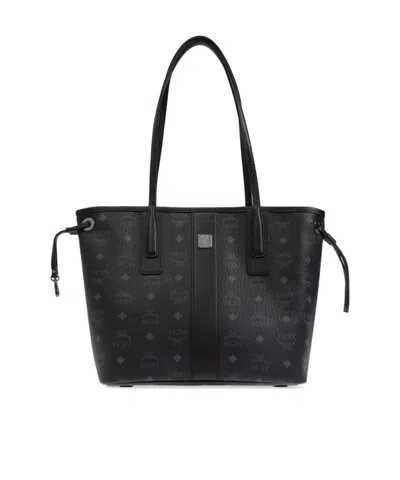 Mcm Hand Tote Bag In Black