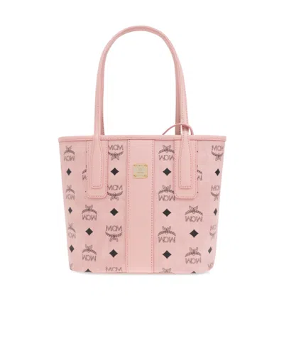 Mcm Hand Tote Bag In Pink