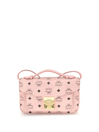 Mcm Handbag In Printed Faux Leather