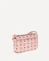 Mcm Shoulder Bags With Adjustable Strap And Gold-tone Hardware In Pink