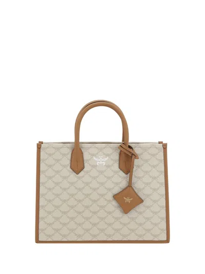 Mcm Handbags In Beige