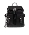 Mcm Straps Adjustable Buckle Front Pockets Top Handle In Black
