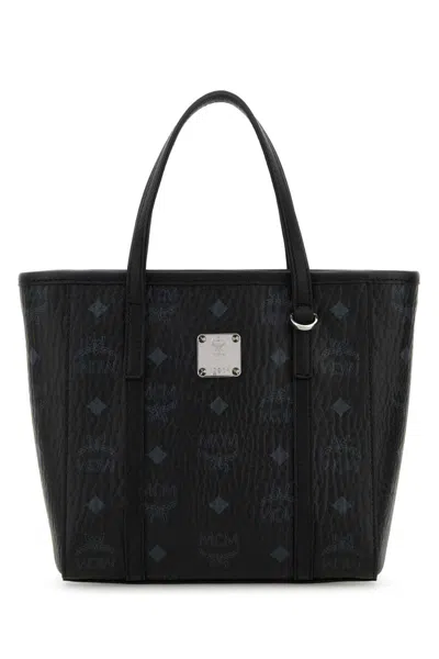 Mcm Black Tony Mini Tote