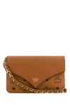 Mcm Printed Canvas Diamond Crossbody Bag In Brown