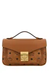 Mcm Printed Canvas Tracy Handbag In Brown