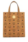 Mcm Canvas Shopping Bag In Printed