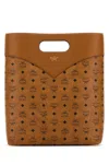 Mcm Man Printed Canvas Shopping Bag In Printed