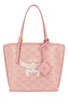 Mcm Lauretos Monogram Canvas Shopper Tote Bag In Printed